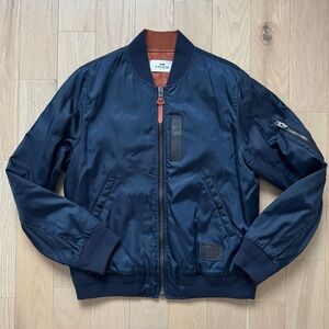 Coach Men's Navy Bomber Jacket